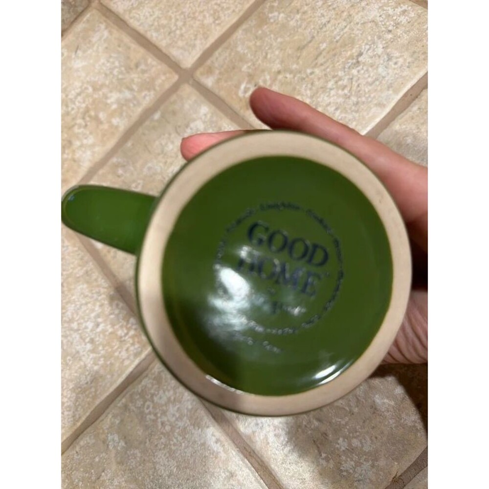 Life is good heavy green coffee mug Santa - Picture 5 of 5